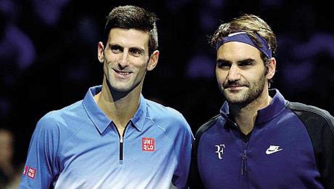 Djokovic con Federer alle Finals del 2015 